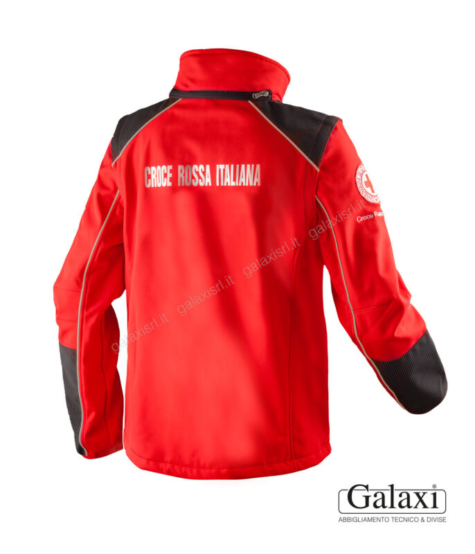 Giubbotto Windstopper ricamo CRI - Vista Schiena