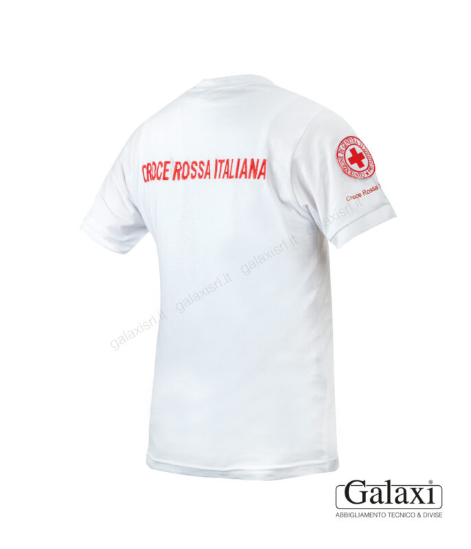 t-shirt cri bianca - capitolato tecnico CRI - vista schiena