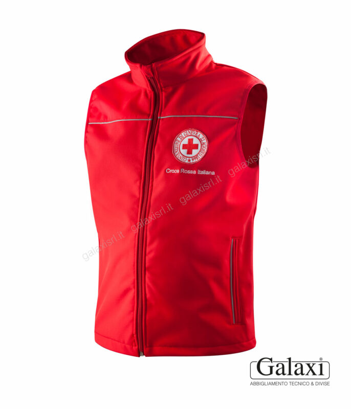 Gilet antivento per soccorritori CRI